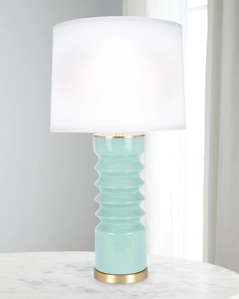 Old World Design Lennon Celadon Ceramic Table Lamp