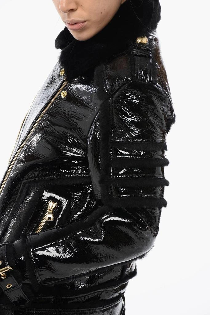 Balmain Balmain Shearling Biker Jacket 3