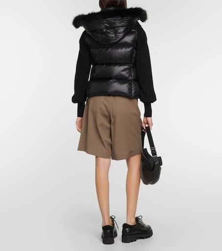 Moncler Gallinule faux-fur-trimmed puffer vest 3