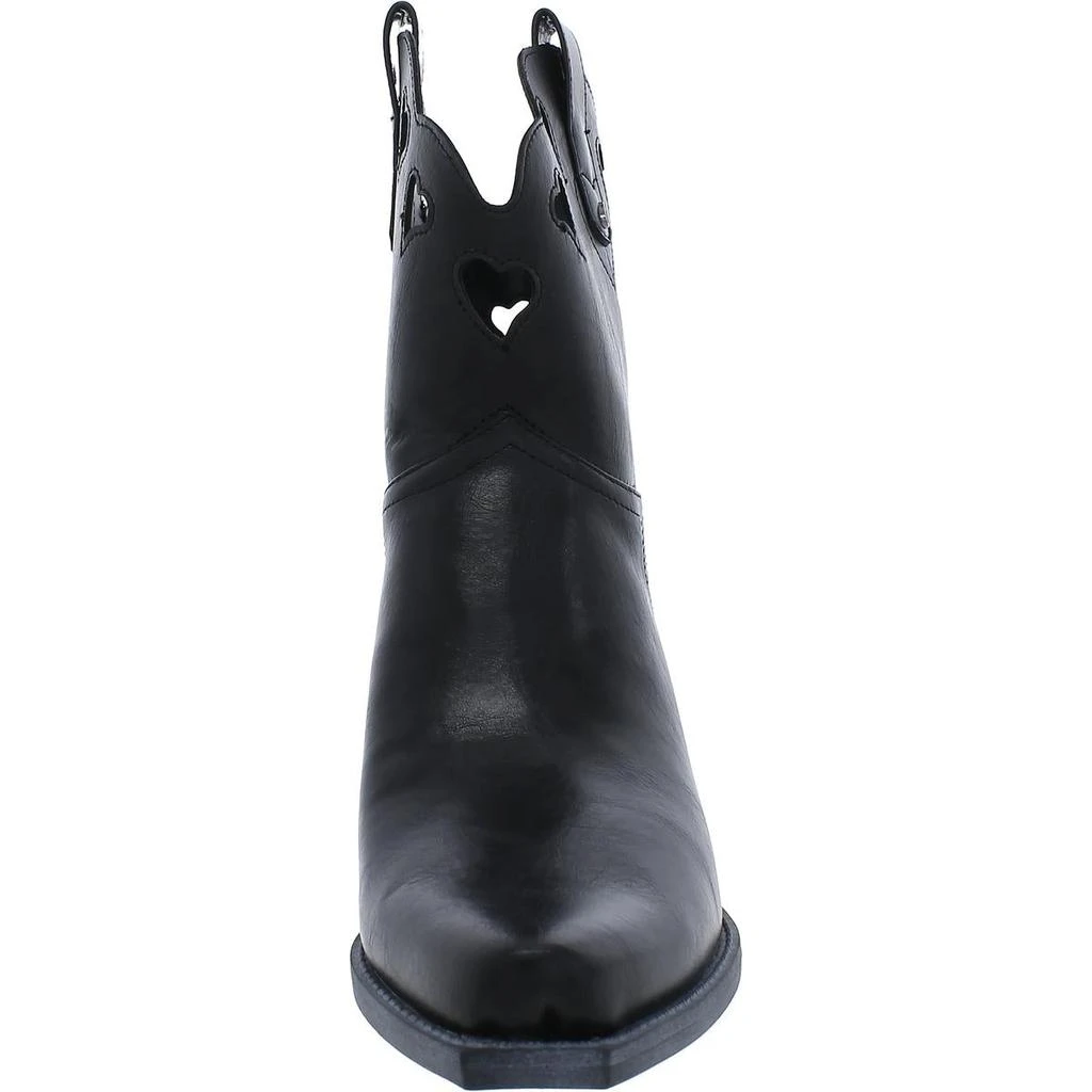 Sam Edelman Jadia Womens Faux Leather Cut-Out Cowboy, Western Boots 3