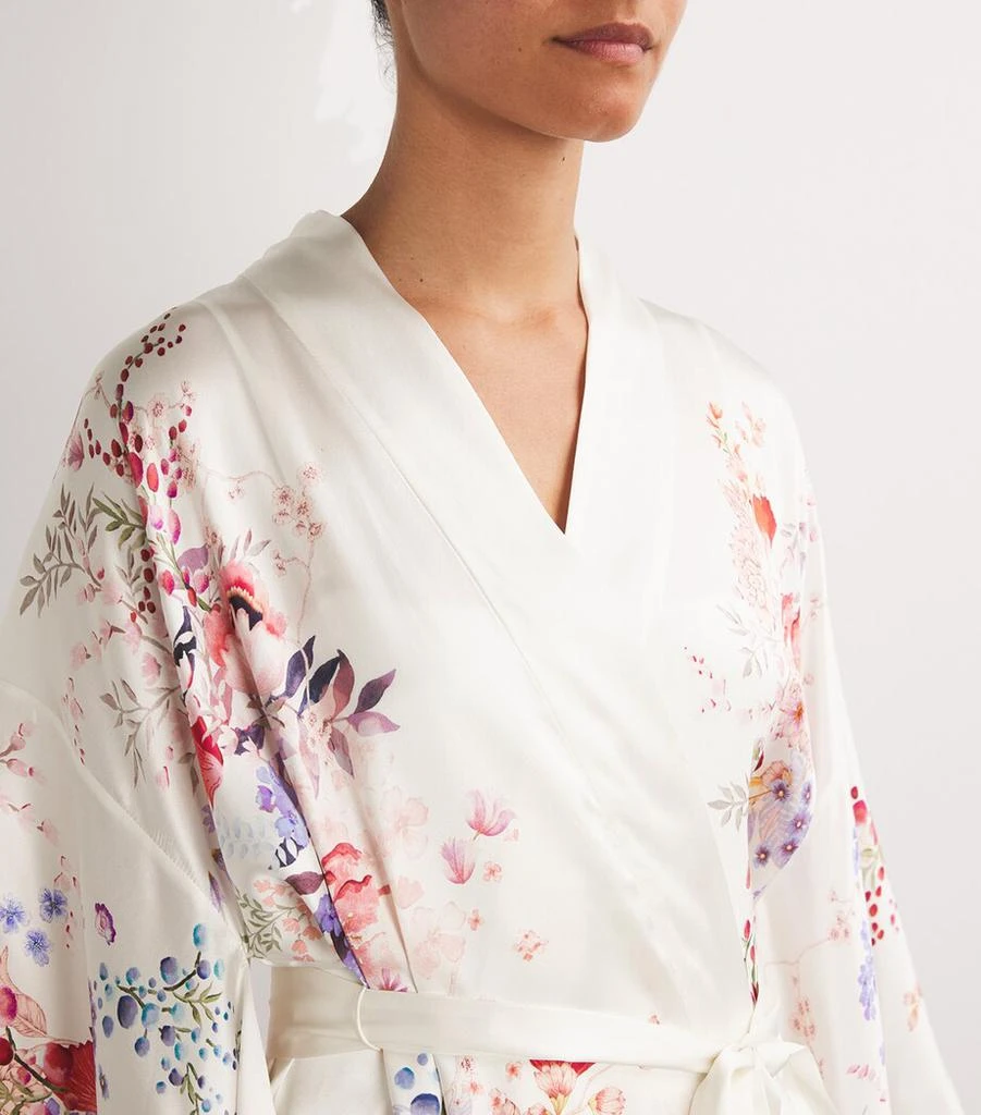 MENG Silk-Satin Floral Kimono 6