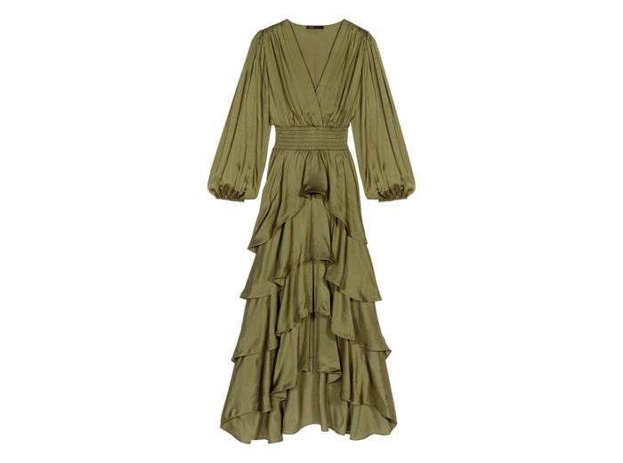 Maje Robe longue à volants