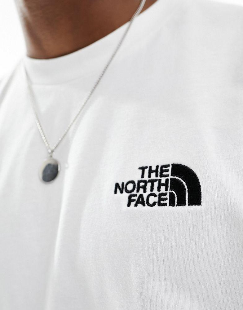 The North Face The North Face Simple Dome logo oversized t-shirt in white