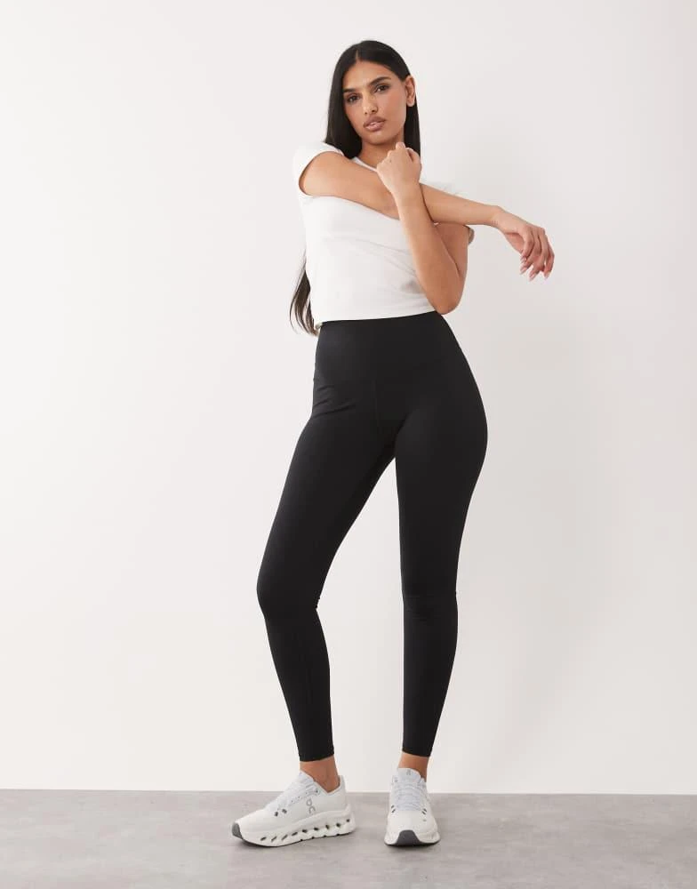 4505 4505 Hourglass Icon active bum sculpt high waist gym legging with inner pocket in black 3