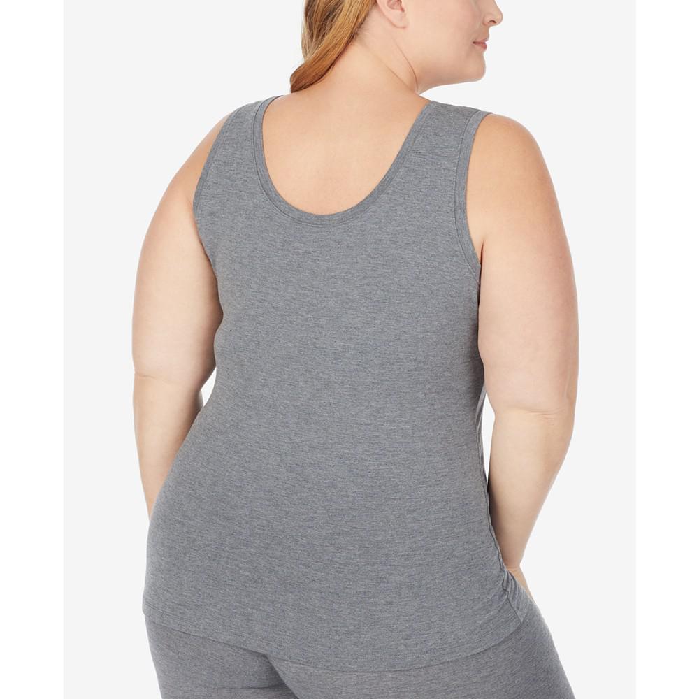 Cuddl Duds Plus Size Softwear with Stretch Reversible Tank Top