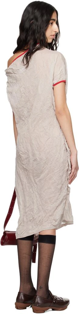 Kiko Kostadinov Gray Satellite Knit Midi Dress 3