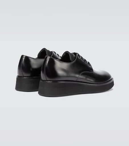 Prada Leather platform Derby shoes 6