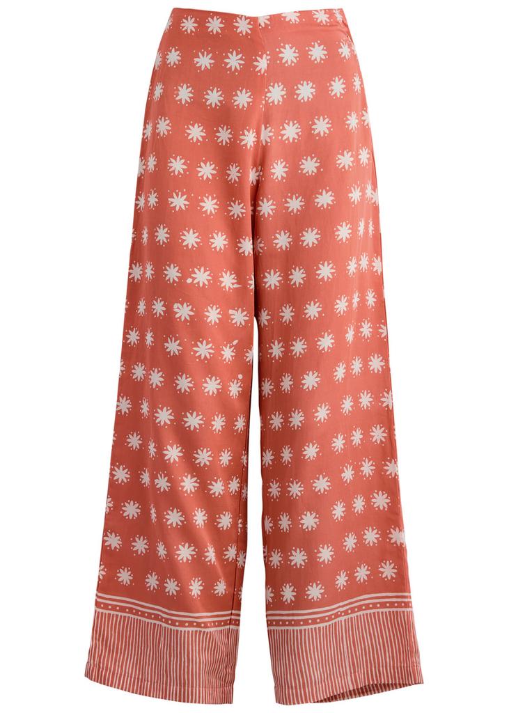 Cloe Cassandro Coco printed satin trousers