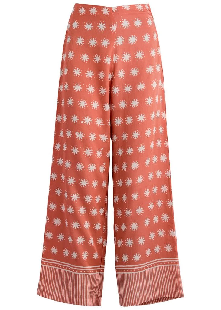 Cloe Cassandro Coco printed satin trousers 1