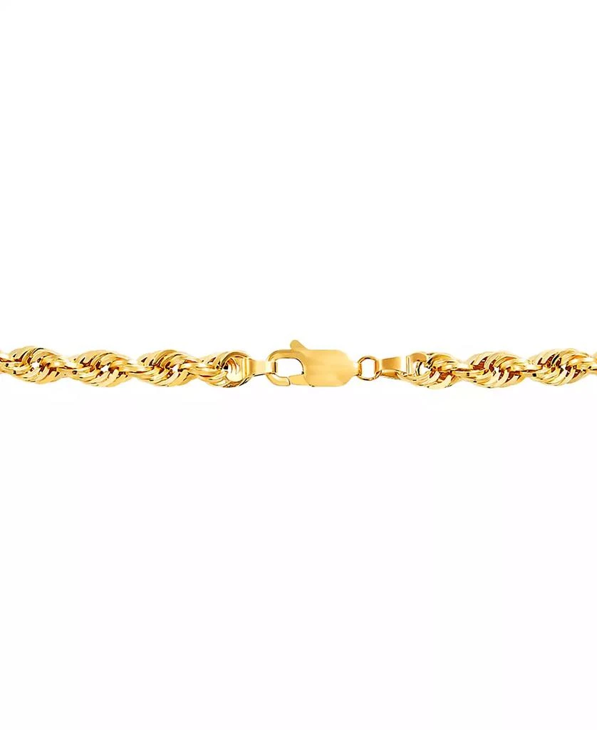 Italian Gold Men's Glitter Rope 24" Chain Necklace (4.5mm) in 14k Gold 3