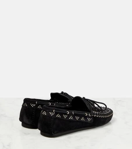 Isabel Marant Freen embellished suede moccasins 3