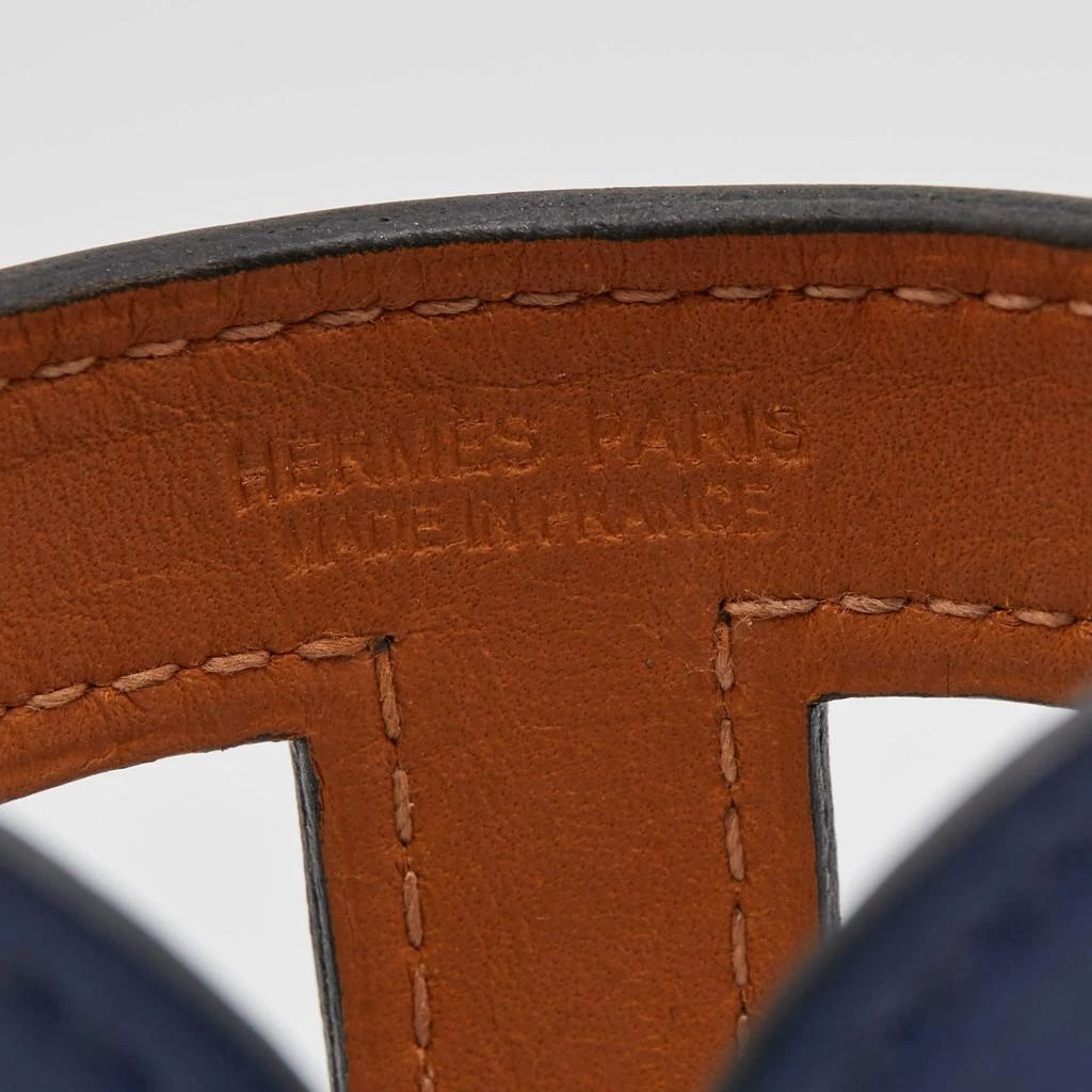 Hermes Hermes Ano Leather Cuff Bracelet 4