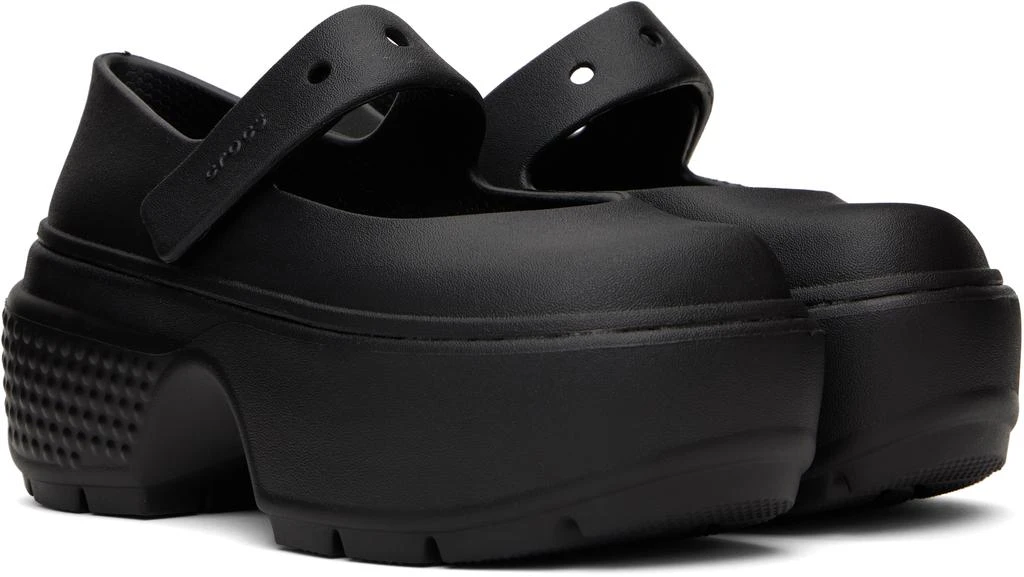 Crocs Black Stomp Mary Jane Slip-on Loafers 4