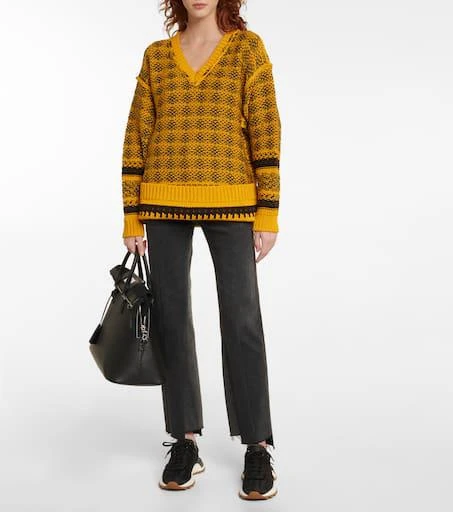 MAISON MARGIELA Nylon and suede sneakers 4