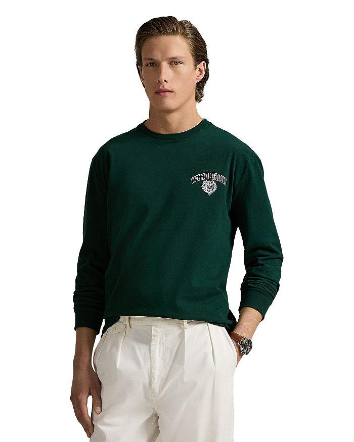 Ralph Lauren Wimbledon Classic Fit Long Sleeve Logo Tee