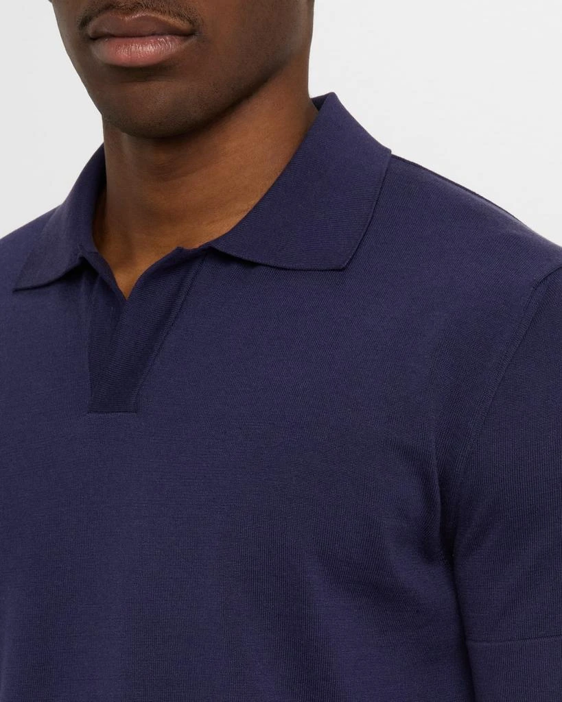Brioni Men's Cotton and Silk Johnny Collar Polo Shirt 6