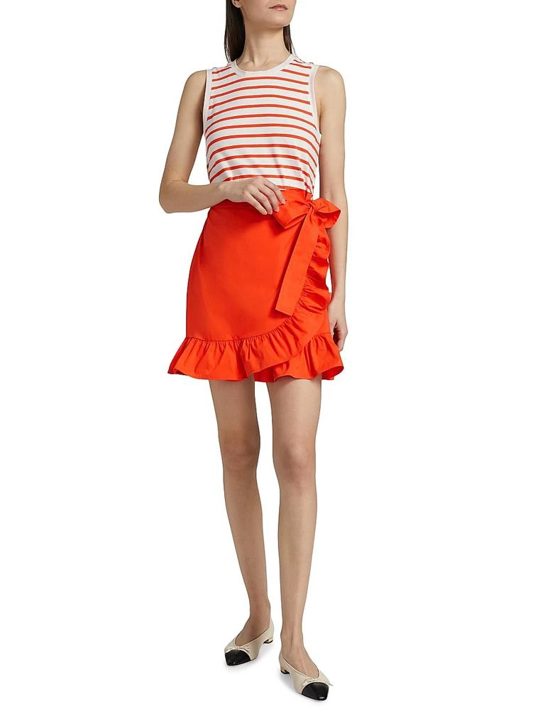 Cinq à Sept Mahlia Striped Tie-Waist Minidress 2