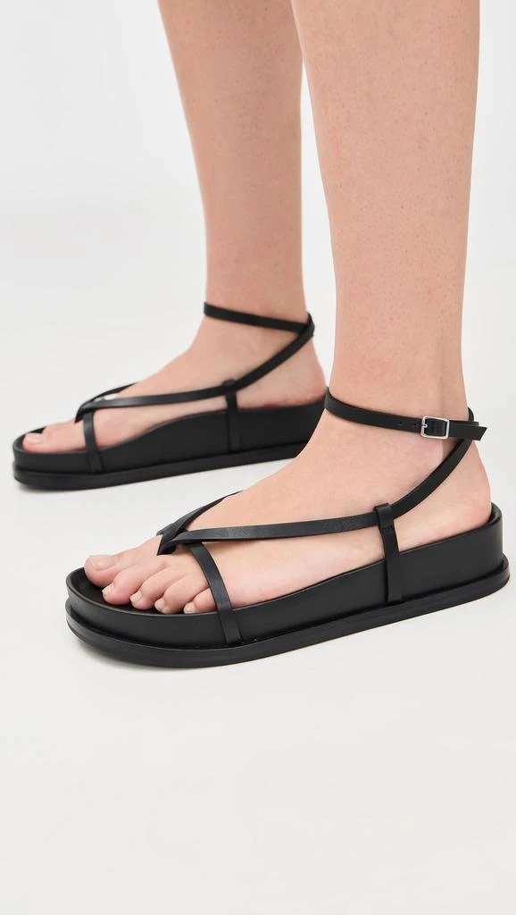 Loeffler Randall Ankle Wrap Footbed Sandals 4