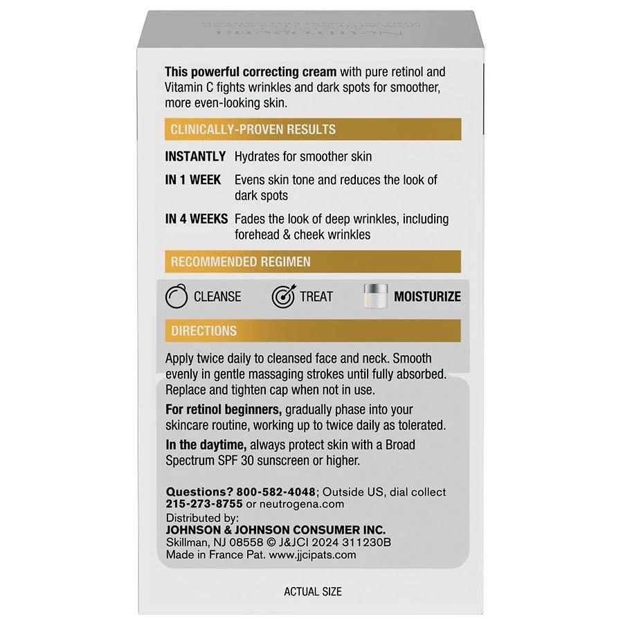 Neutrogena Rapid Tone Repair Retinol + Vitamin C Correcting Cream 2