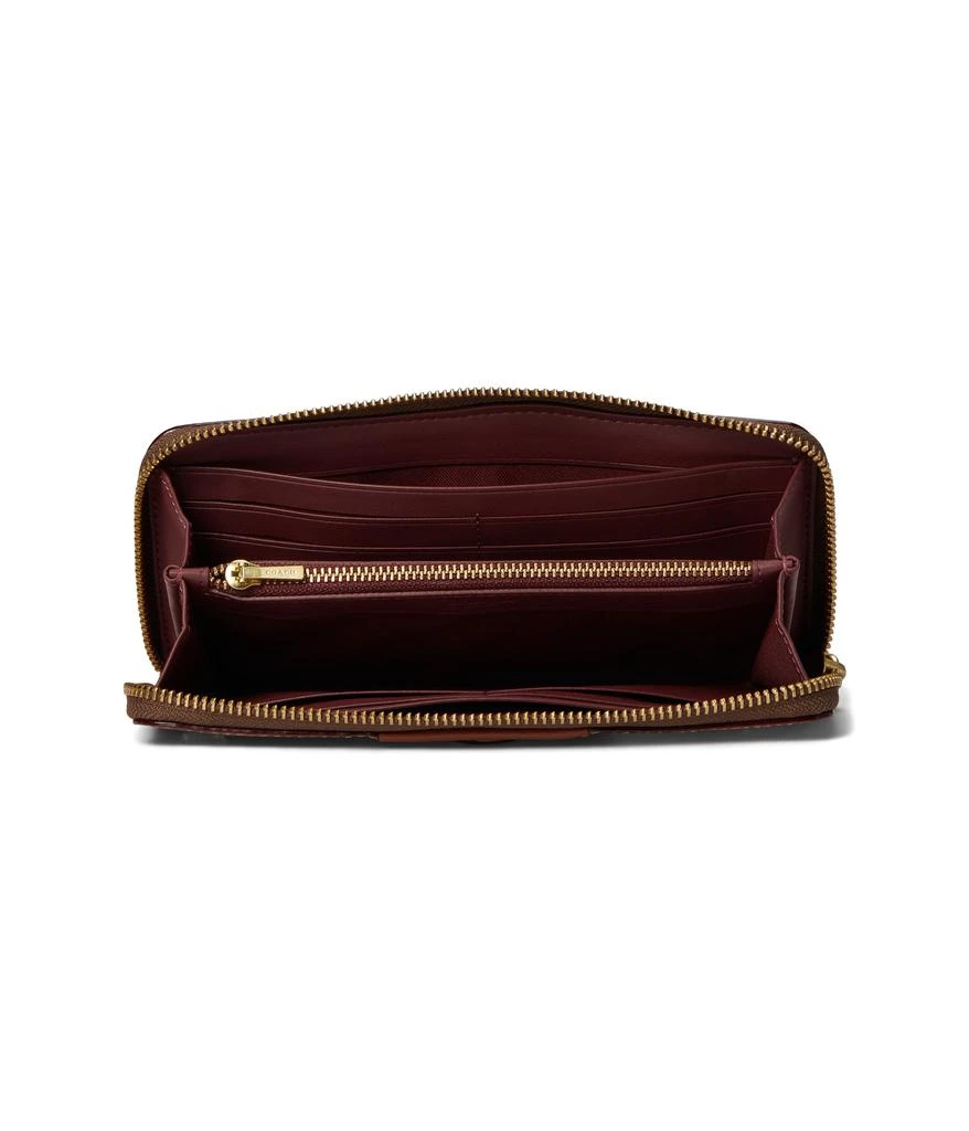 Coach Essential Slim Accordion Zip Wallet in Signature Canvas 3