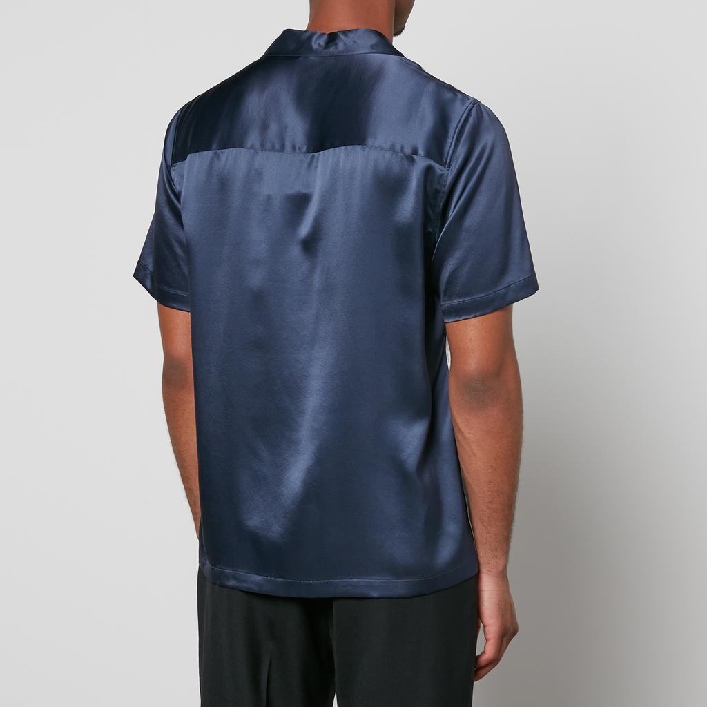 Wood Wood Brandon Silk-Satin Shirt