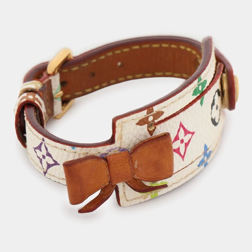 Louis Vuitton Louis Vuitton White Monogram Multicolore Bow Address Wish Bracelet  2