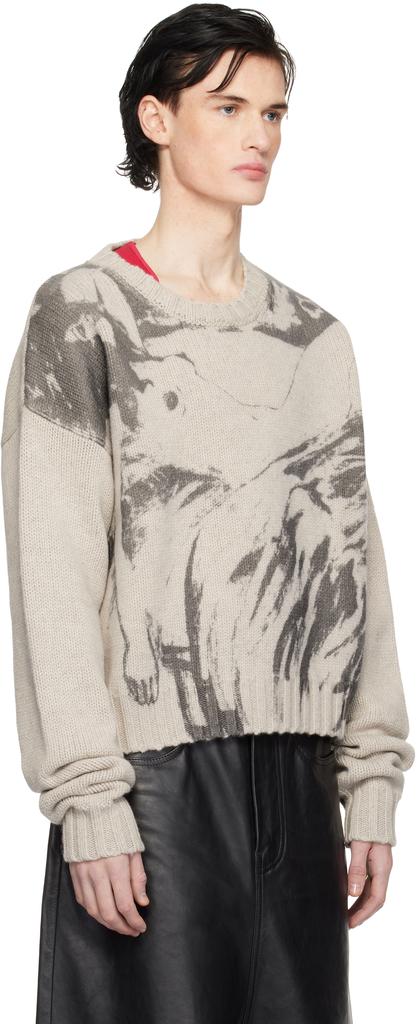 Enfants Riches Deprimes Taupe 'Past In Vain' Sweater