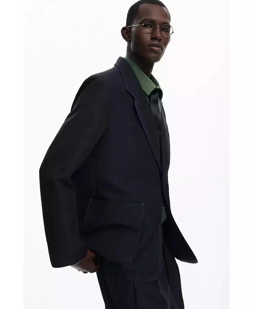 Desigual Men's Blazer with contrast stitching 4