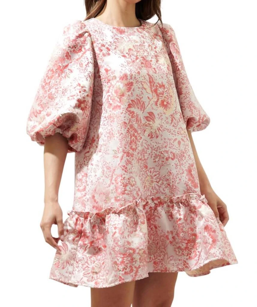 Sugarlips Sugarlips - Lola Jacquard Ruffle Shift Dress 2