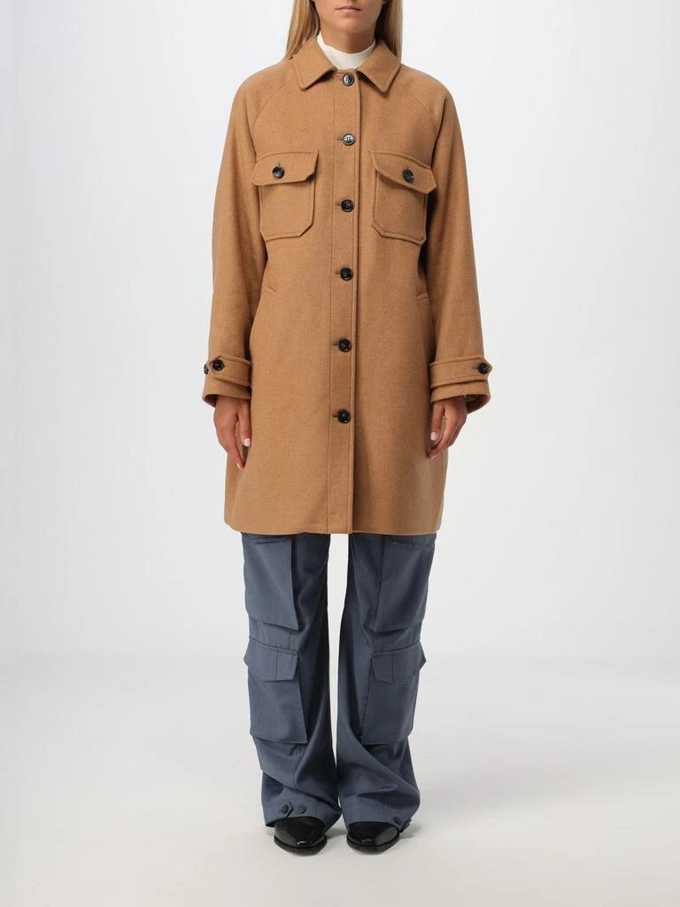 Woolrich Woolrich check wool blend coat 1