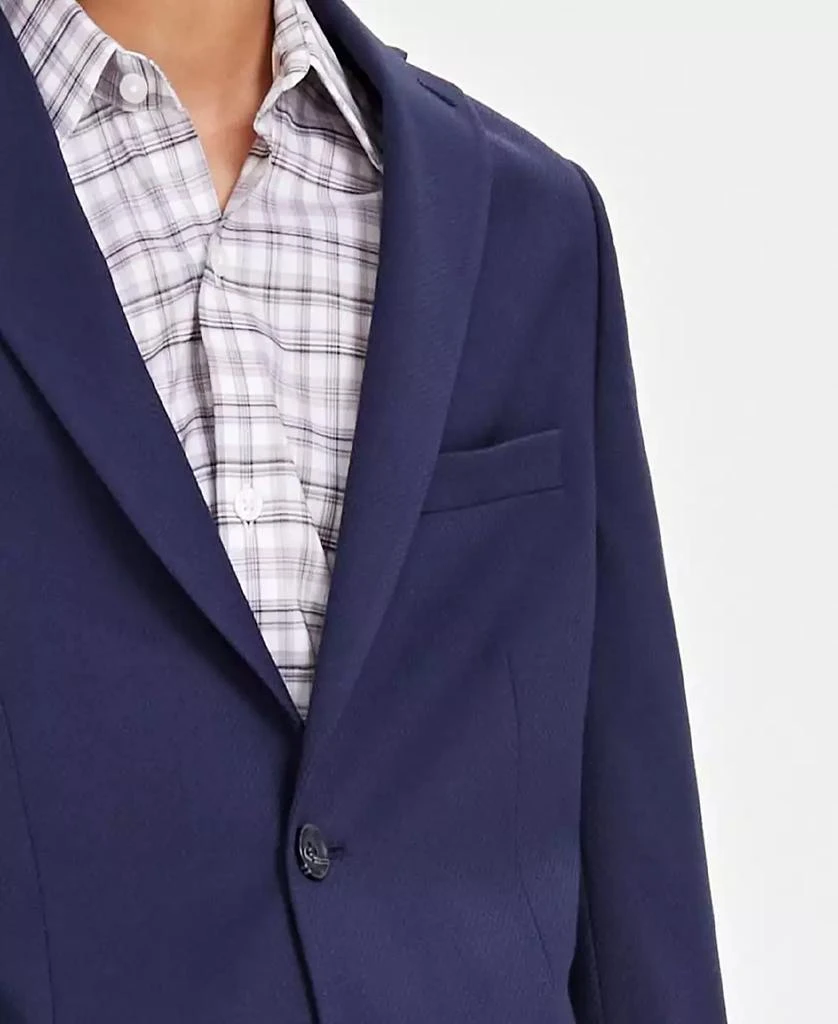 Kenneth Cole Big Boys Mini Check Slim Fit Stretch 2-Piece Suit 3