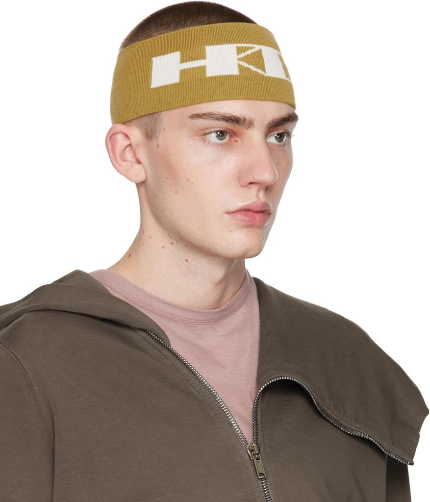 Rick Owens Yellow 'HRDR' Headband 2