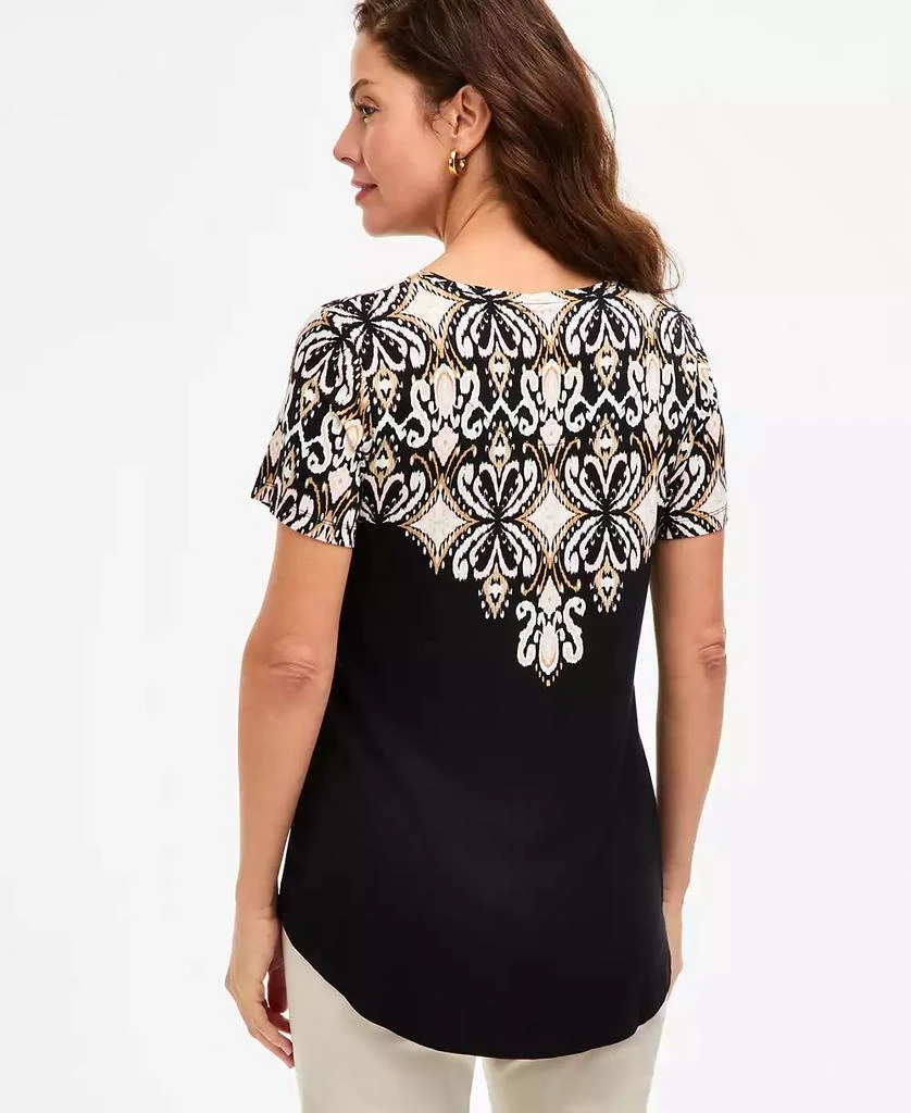 JM Collection Women
s Printed Scoop-Neck Short Sleeve Top, Macy
s Exclusive 2