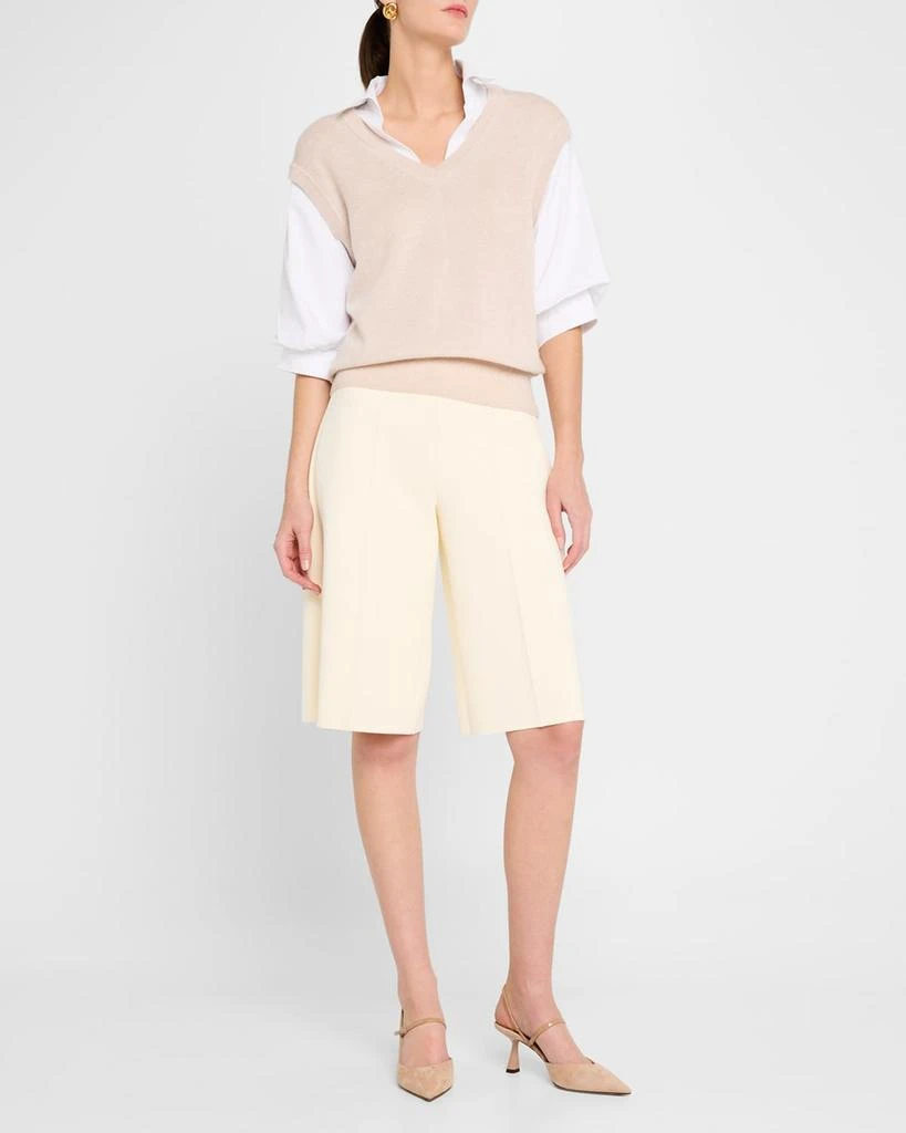 Brochu Walker Kate Layered Wool-Cashmere Shirt 2