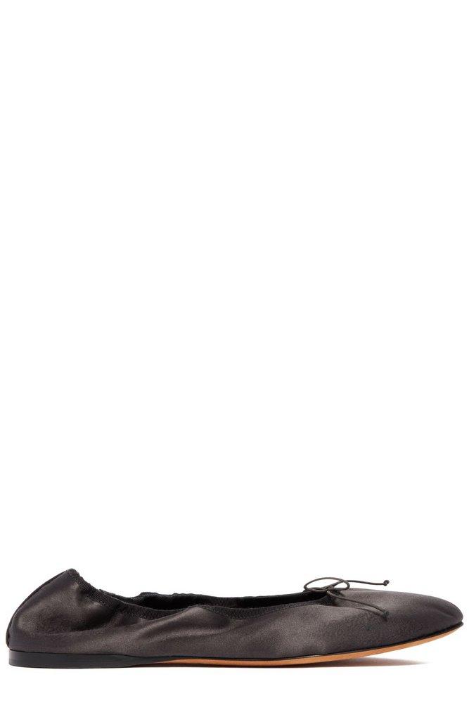 The Row The Row Bow Detailed Slip-On Flat Shoes