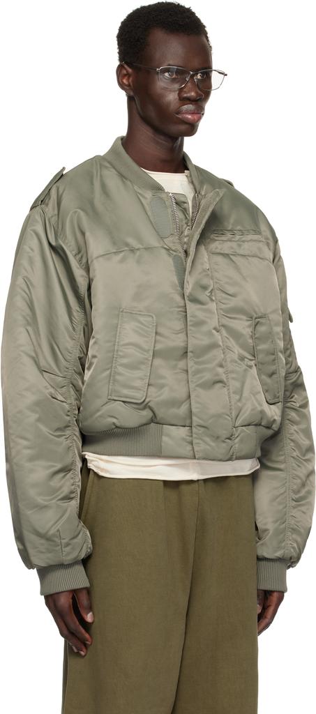 Shop Green A-2 Bomber Jacket on Sale at BeyondStyle – Get 75% Off