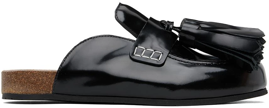 JW Anderson Black Tassel Mules 1