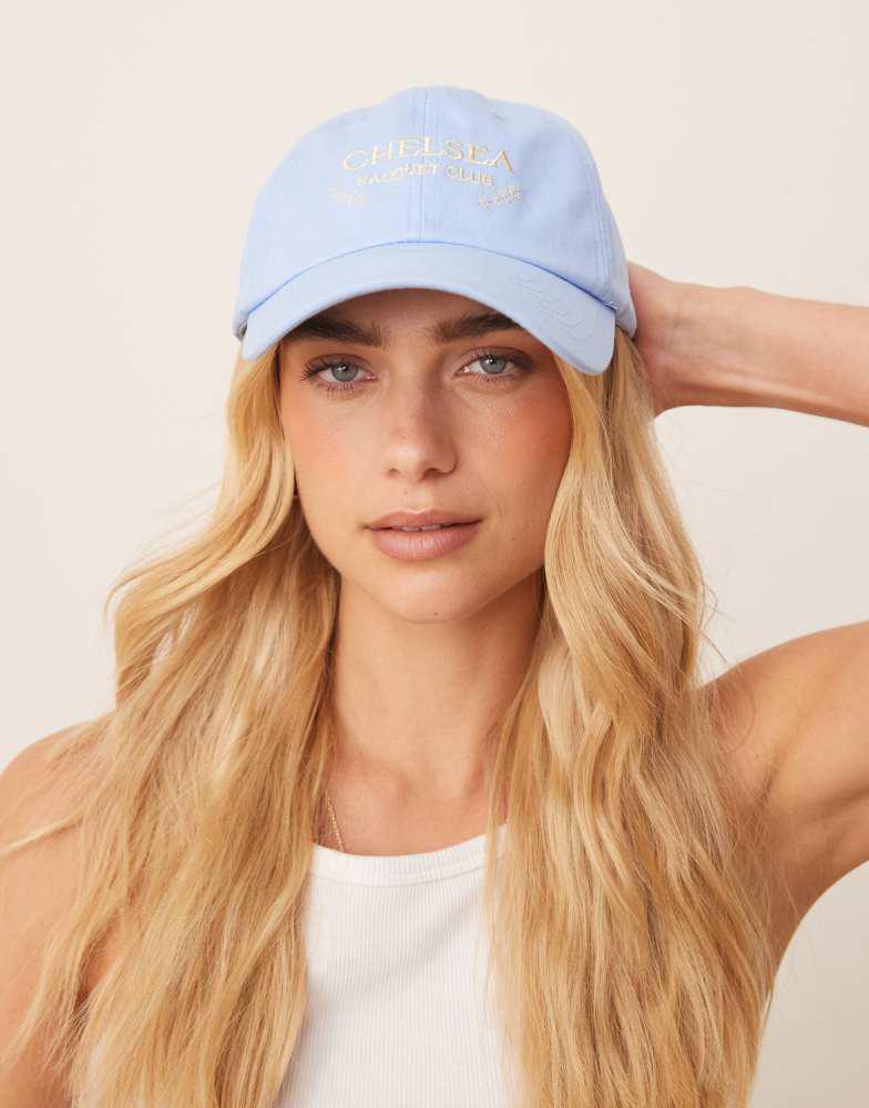 帽子 Maison Kitsune - Blue Maison Kitsune Blue Denim 6P Cap - Hats - Compare Prices