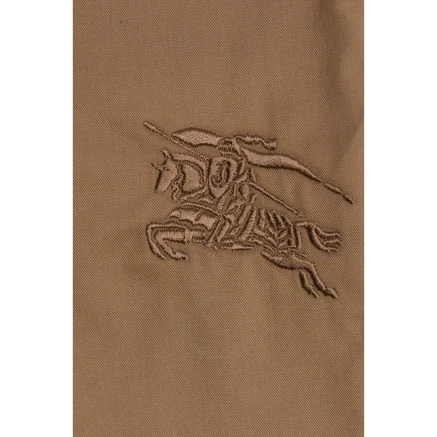 Burberry Kids Ekd-Motif Cotton-Twill Trousers 3