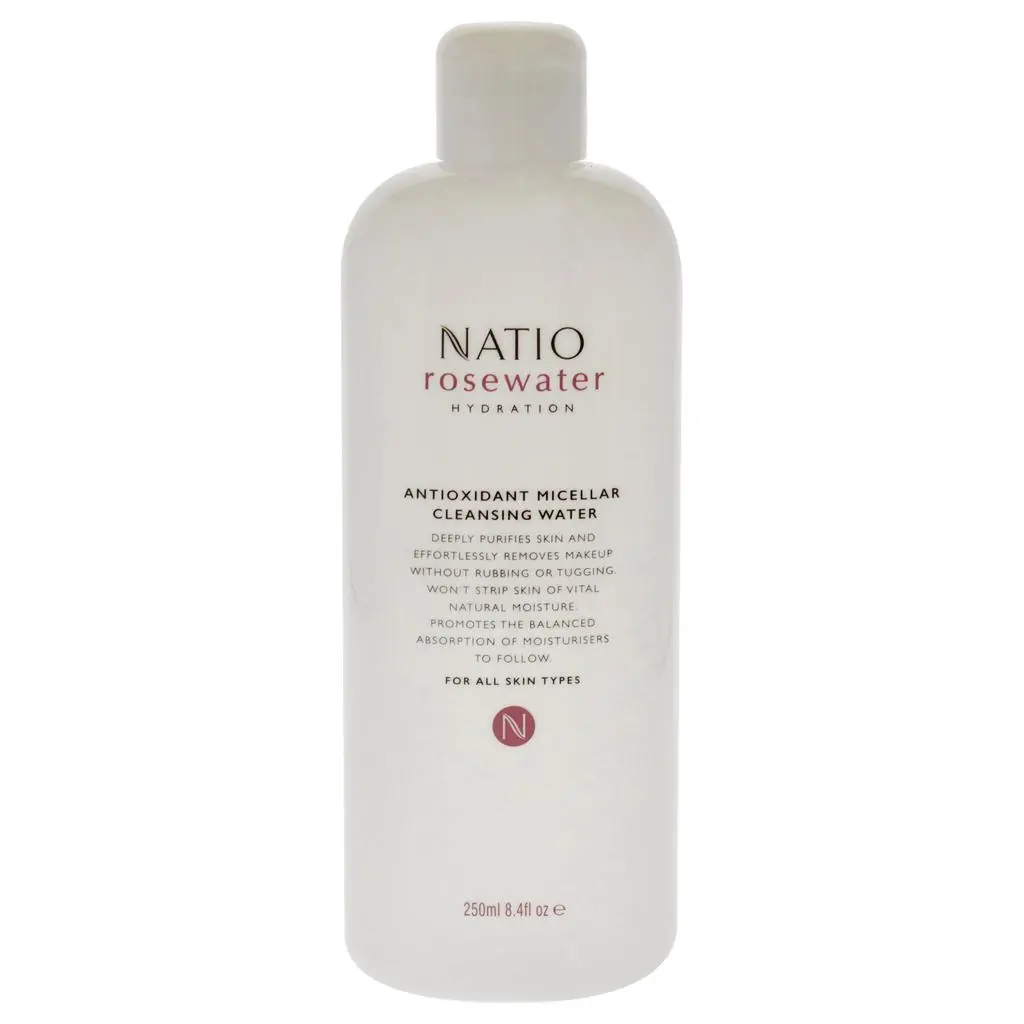 Natio Rosewater Antioxidant Micellar Cleansing Water by  for Women - 8.4 oz Cleanser