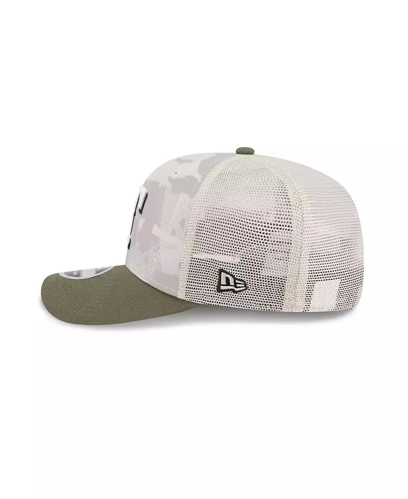 New Era Men's Light Beige/Olive Texas Rangers 2025 Armed Forces Day 9SEVENTY Adjustable Hat 4