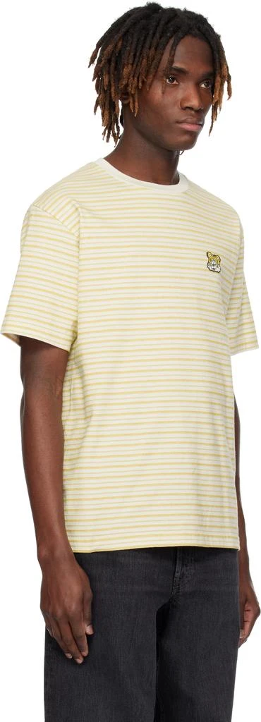 Kenzo Off-White & Yellow Kenzo Paris VERDY Edition Embroidered T-shirt 2