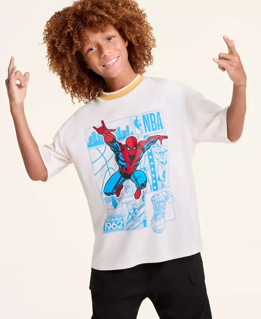 Marvel | NBA | Macy's Kids Spider-Man Short Sleeve Graphic T-Shirt, Macy's Exclusive