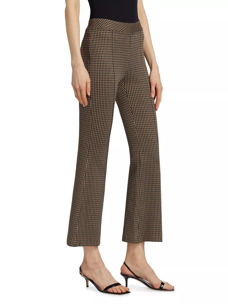 Rosetta Getty Houndstooth Flare Crop Pants 4