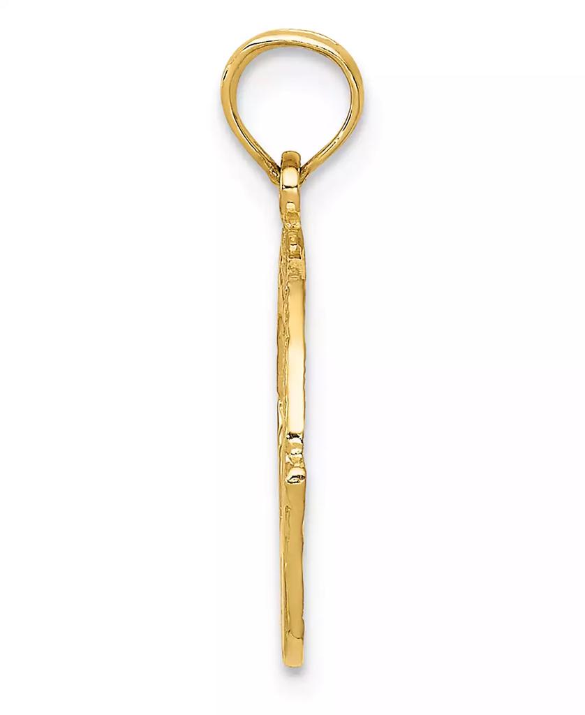 Macy's Claddagh Charm Pendant in 14K Yellow Gold