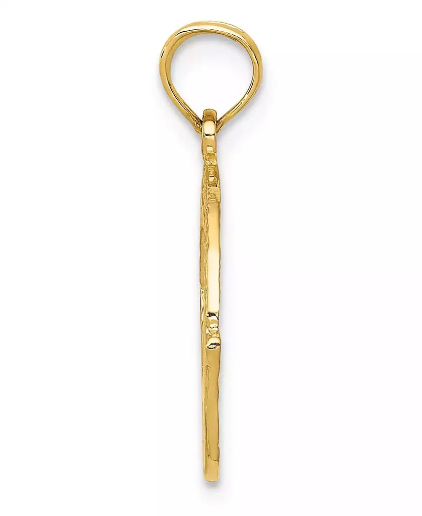 Macy's Claddagh Charm Pendant in 14K Yellow Gold 2