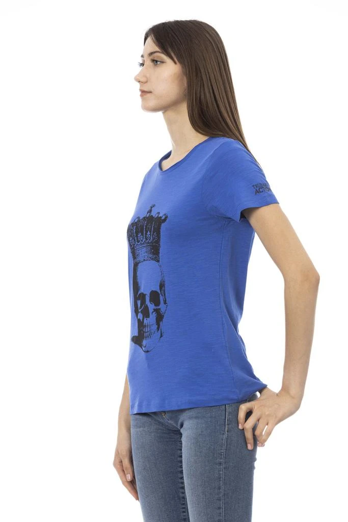 Trussardi Action Trussardi Action Blue Cotton Tops & T-Shirt 2