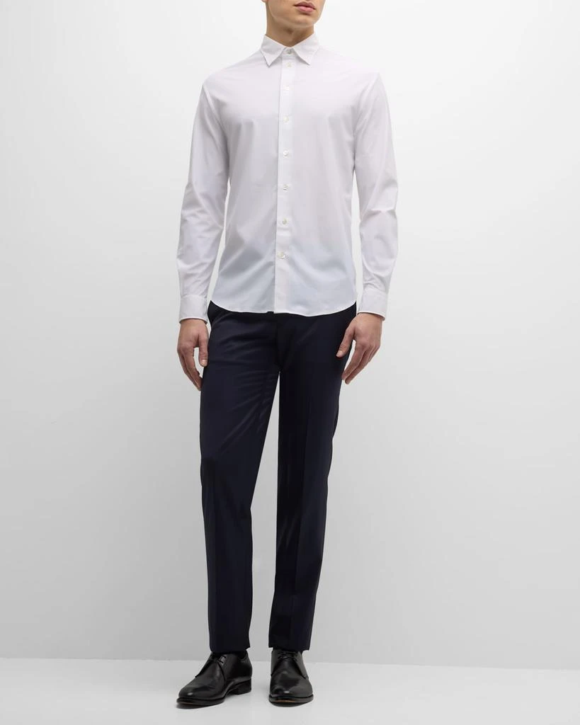 Emporio Armani Men's Slim Fit Nylon-Stretch Sport Shirt 3