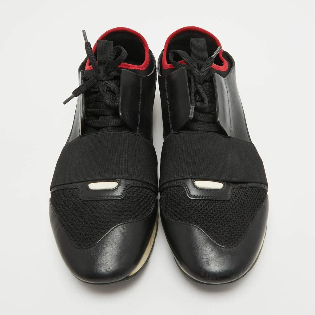 Balenciaga Balenciaga Black/Red Leather and Mesh Race Runner Sneakers Size 42 3