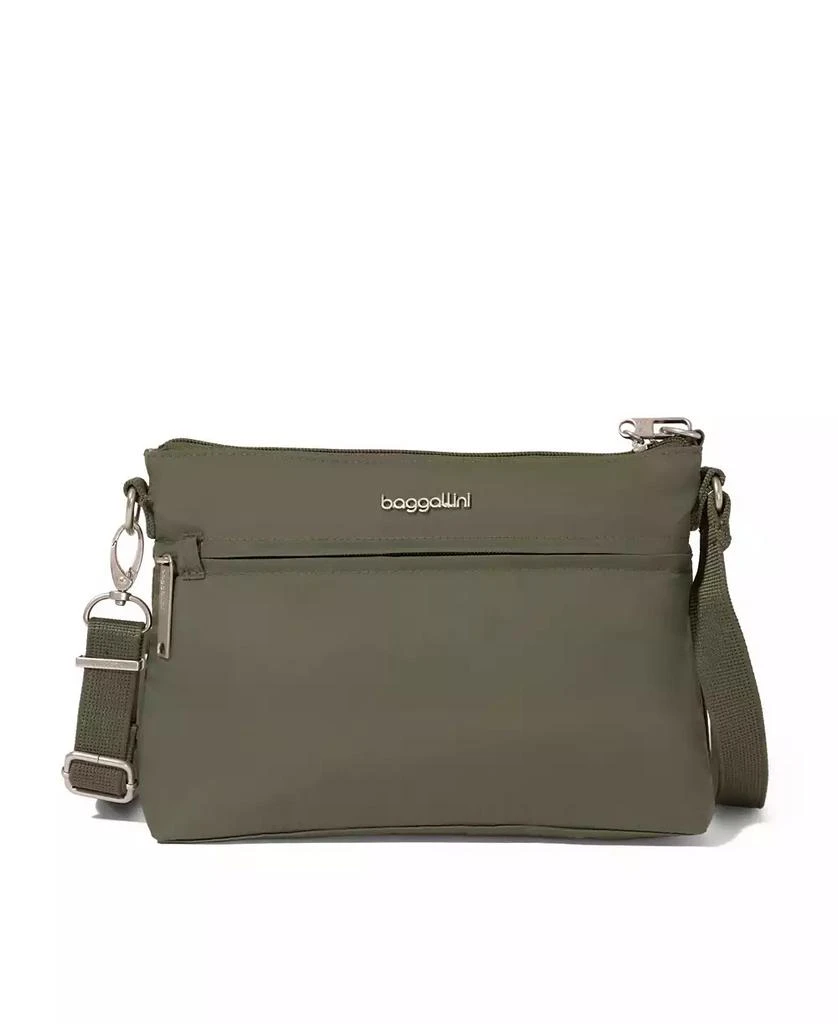 Baggallini Everywhere Slim Crossbody Bag – Water-Resistant, RFID Safe, With Phone Pocket